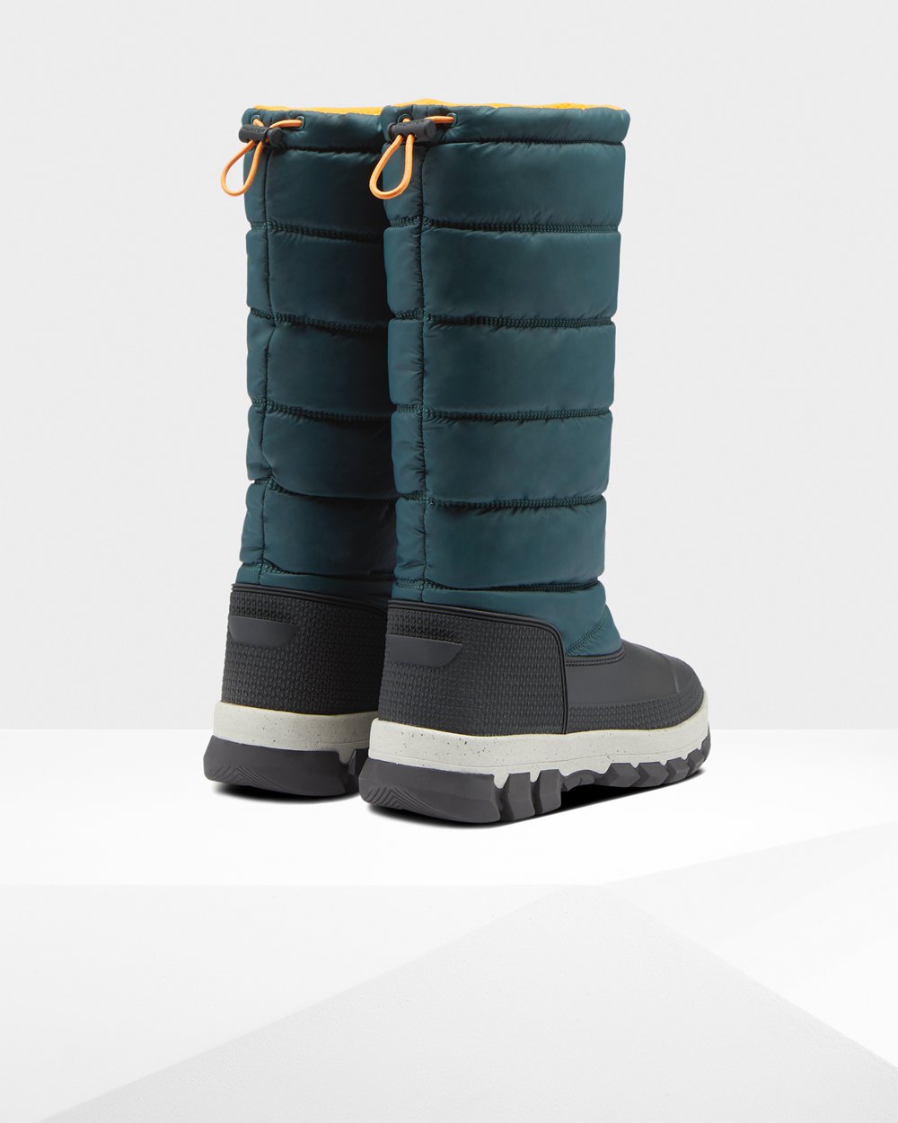 Womens Hunter Original Insulated Tall - Snow Boots Green/Grey - 1850-ALKCN